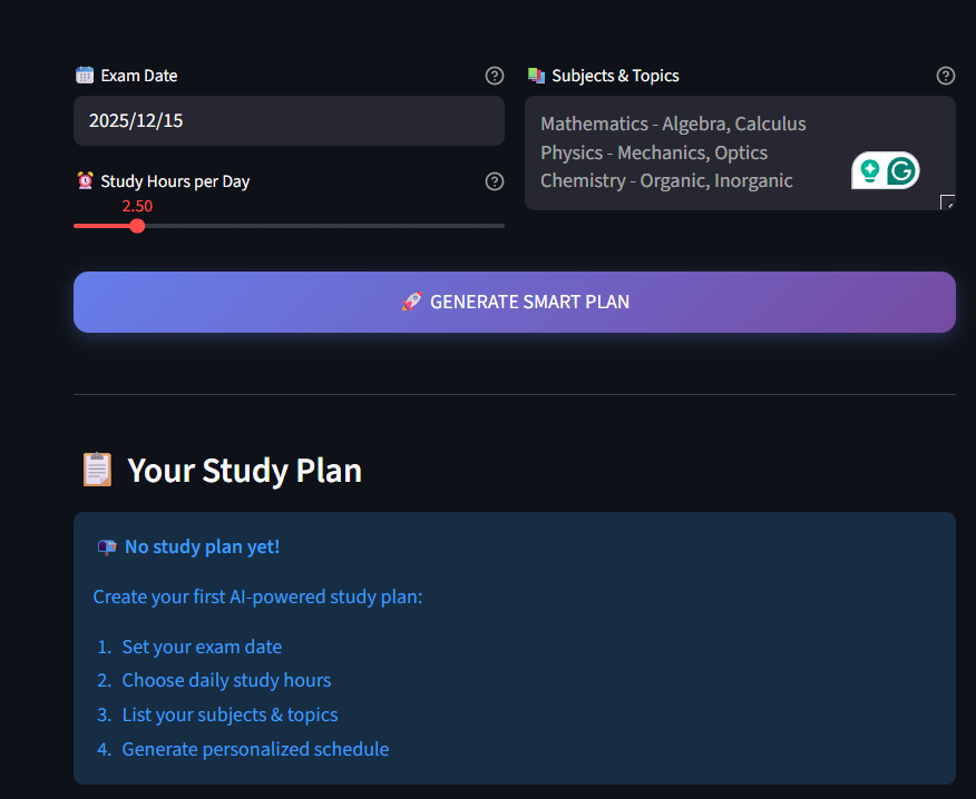 PrepPal -Smart Study Planner PrepPal -Smart Study Planner