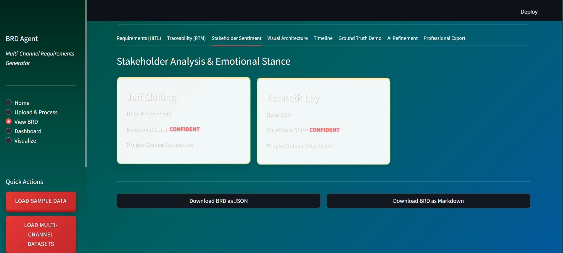 Enterprise Multi-Channel Requirements Synthesizer