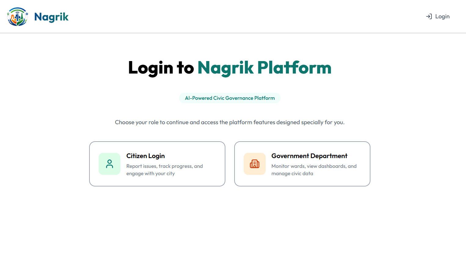 Nagrik – AI Powered Smart Civic Platform