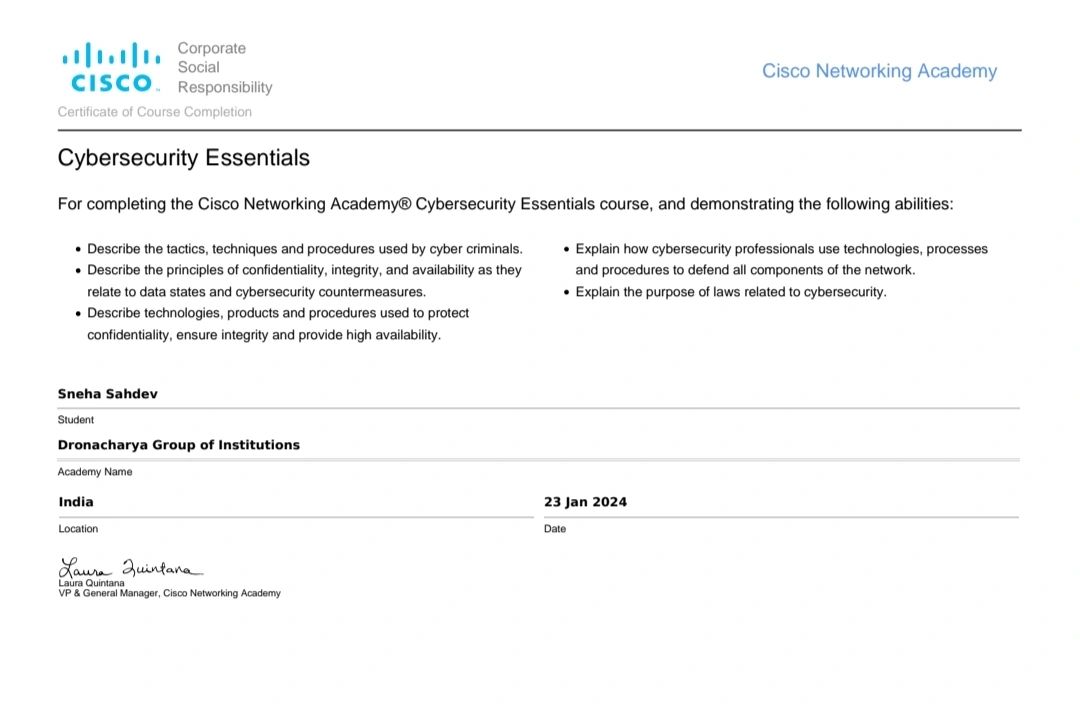 Sneha Sahdev on LinkedIn: Hey connections!! I'm thrilled to show you all that I've been certified by…