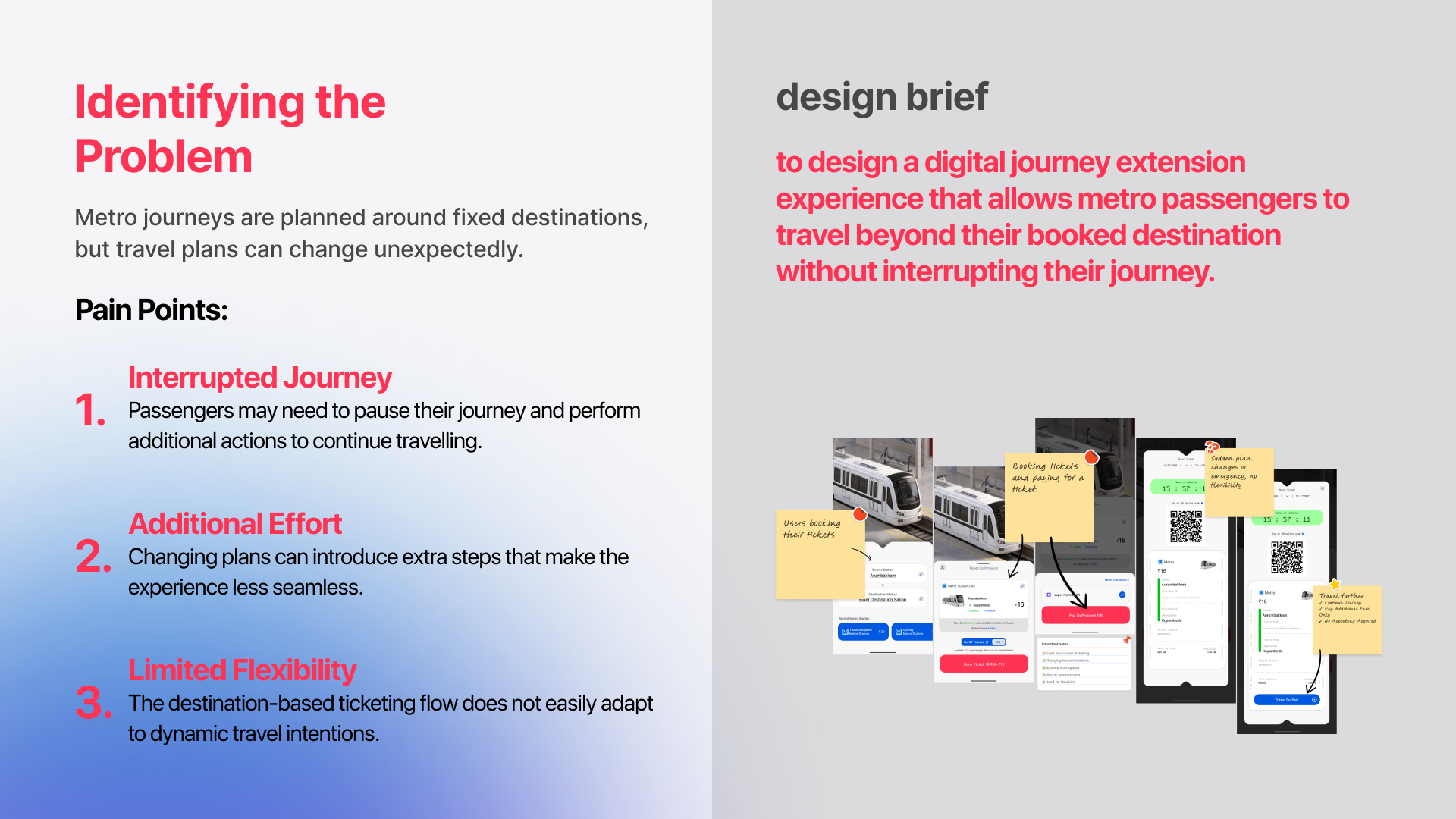 Travel Further | Designing a Flexible Journey Extension Experience for Chennai Metro QR Tickets. Travel Further | Designing a Flexible Journey Extension Experience for Chennai Metro QR Tickets.