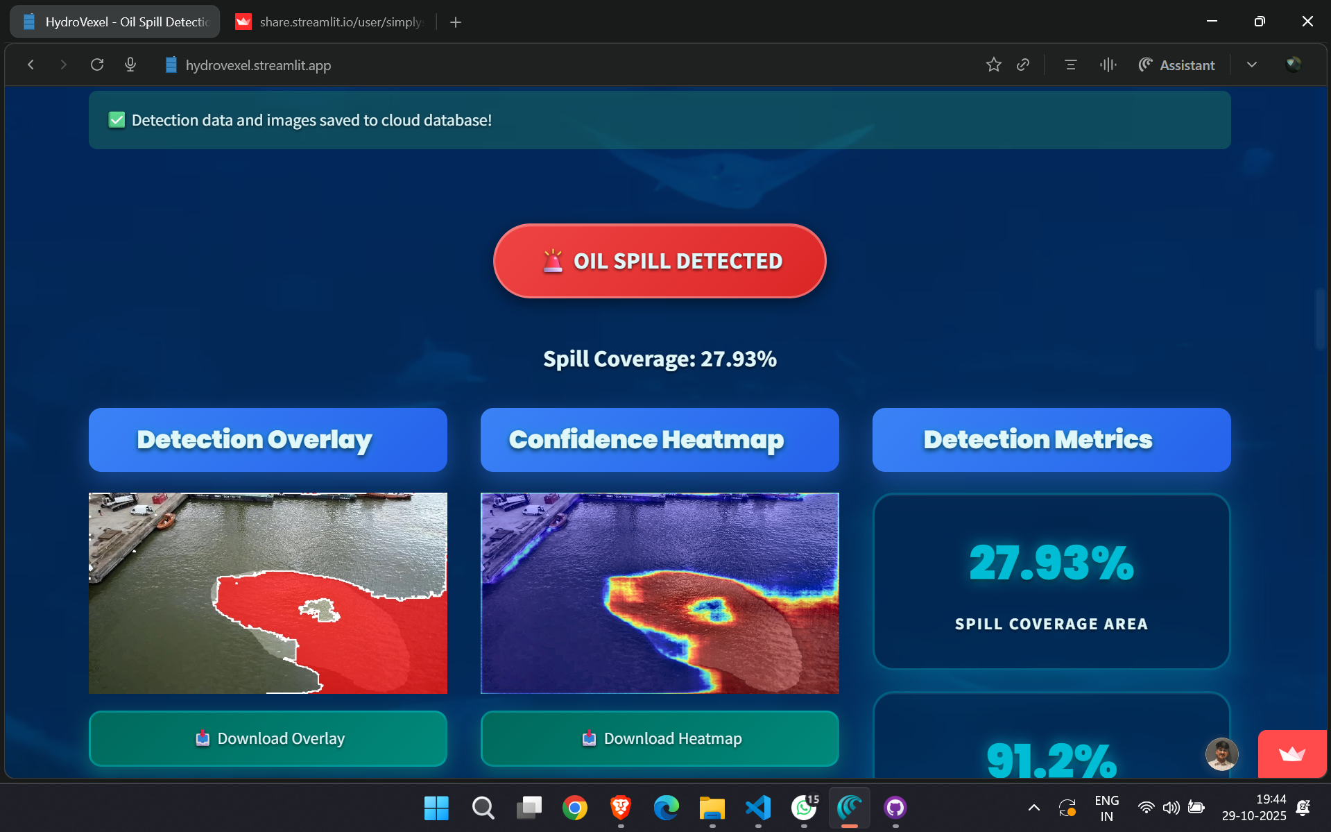 HydroVexel - An AI-Powered Oil Spill Detection System