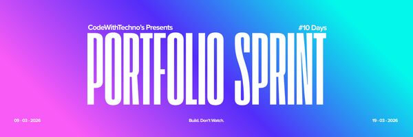10-Days Portfolio Sprint