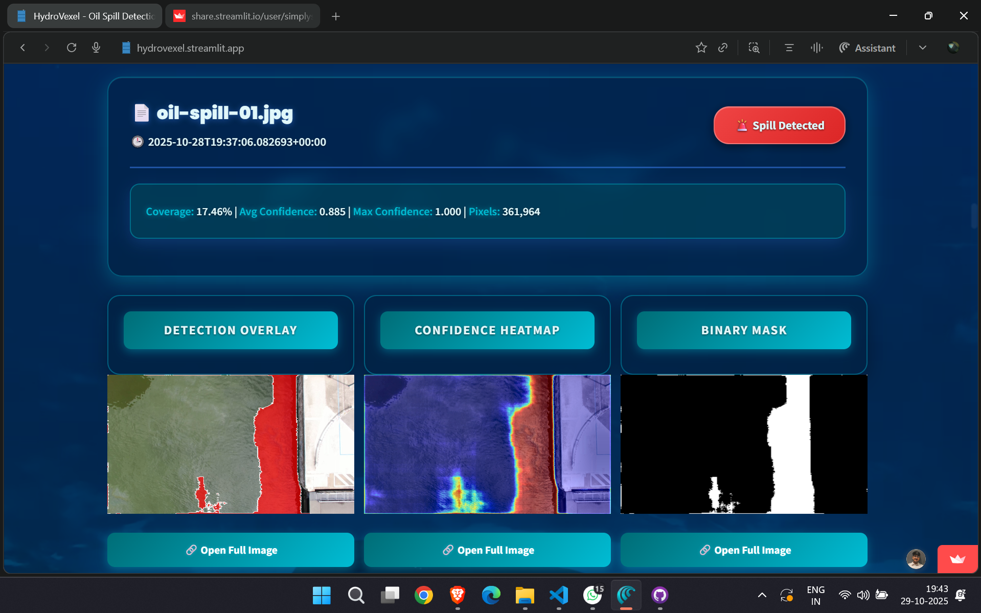 HydroVexel - An AI-Powered Oil Spill Detection System