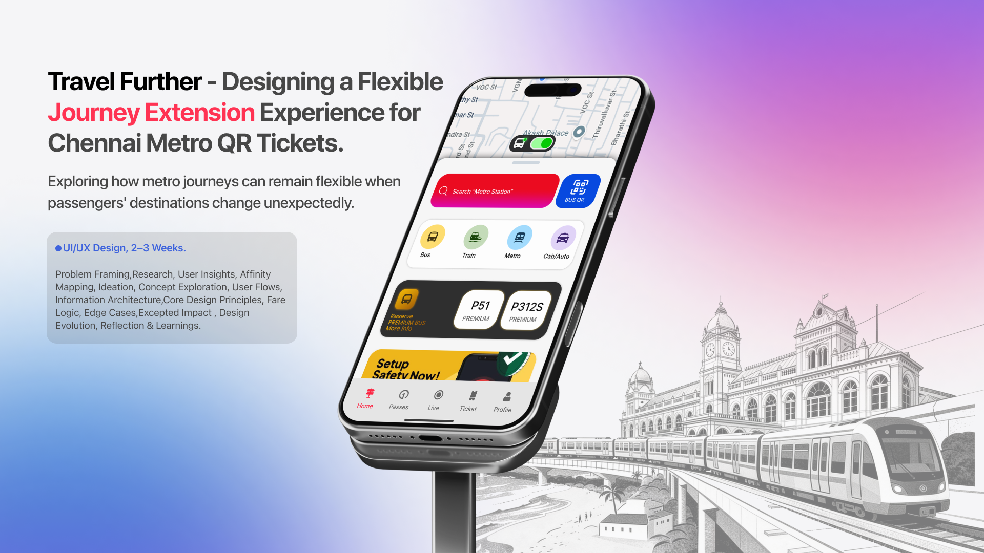 Travel Further | Designing a Flexible Journey Extension Experience for Chennai Metro QR Tickets. Travel Further | Designing a Flexible Journey Extension Experience for Chennai Metro QR Tickets.