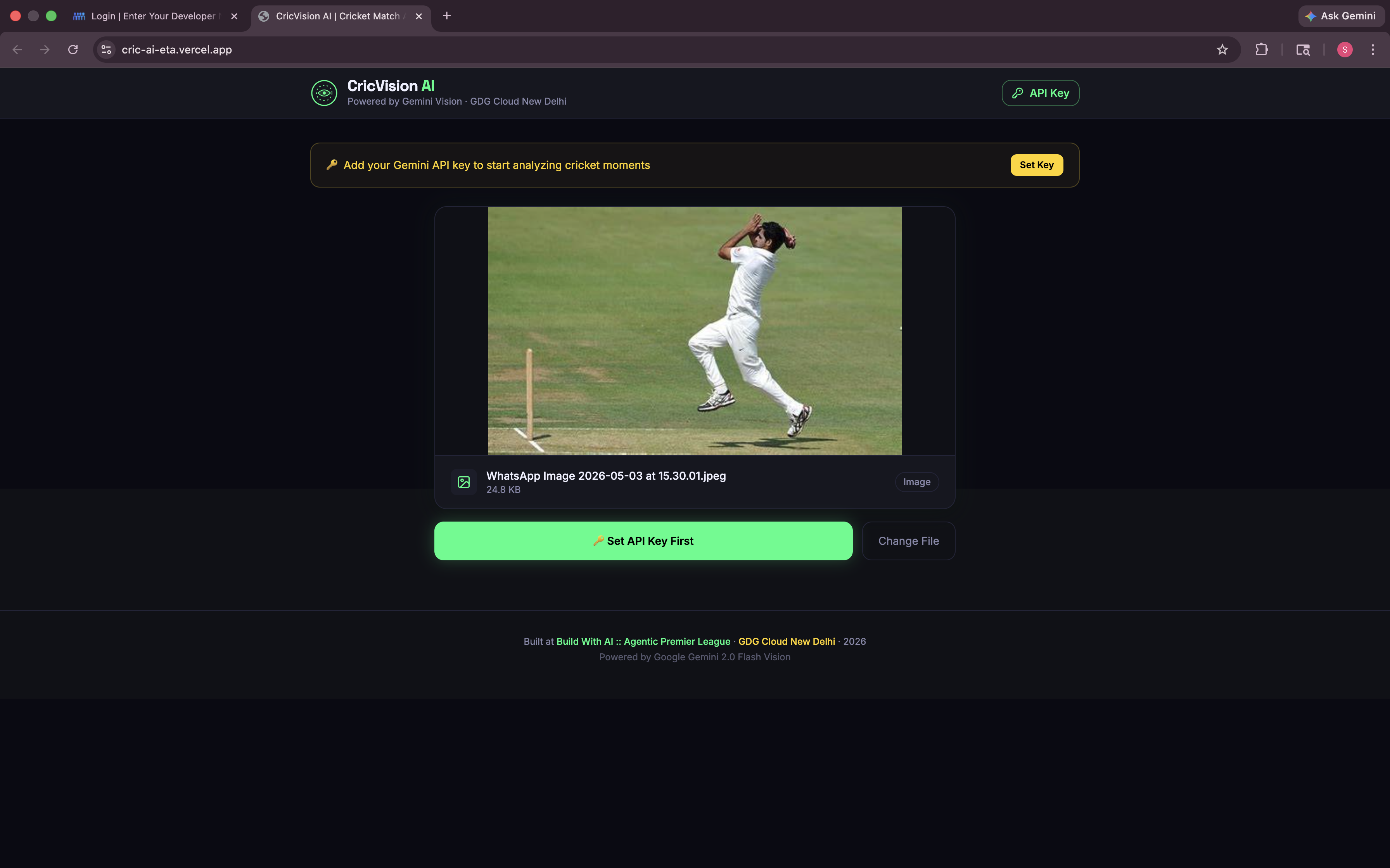CricVision AI — Cricket Match Analytics powered by Gemini Vision CricVision AI — Cricket Match Analytics powered by Gemini Vision