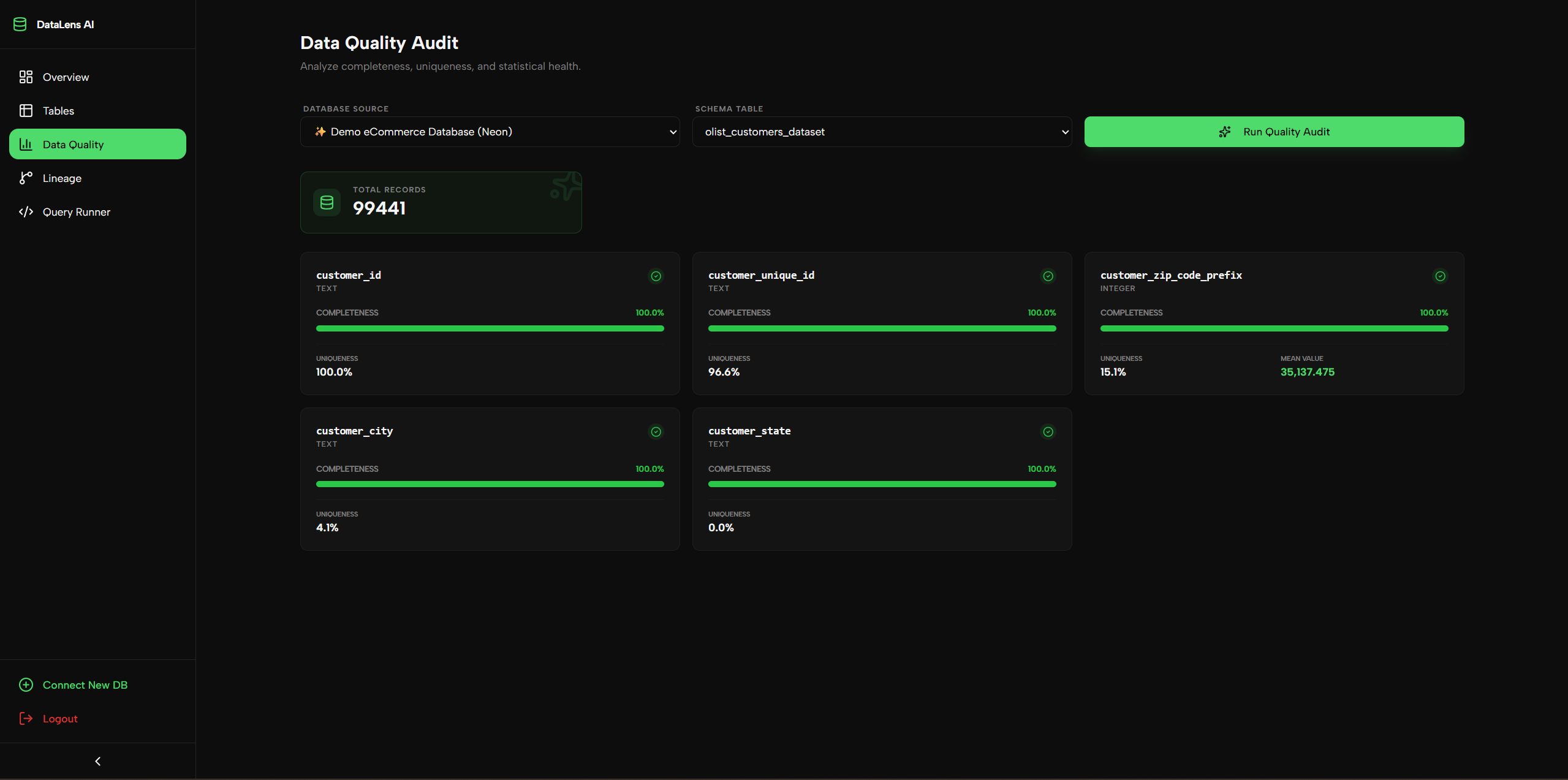 DataLensAi-Understand your data instantly.