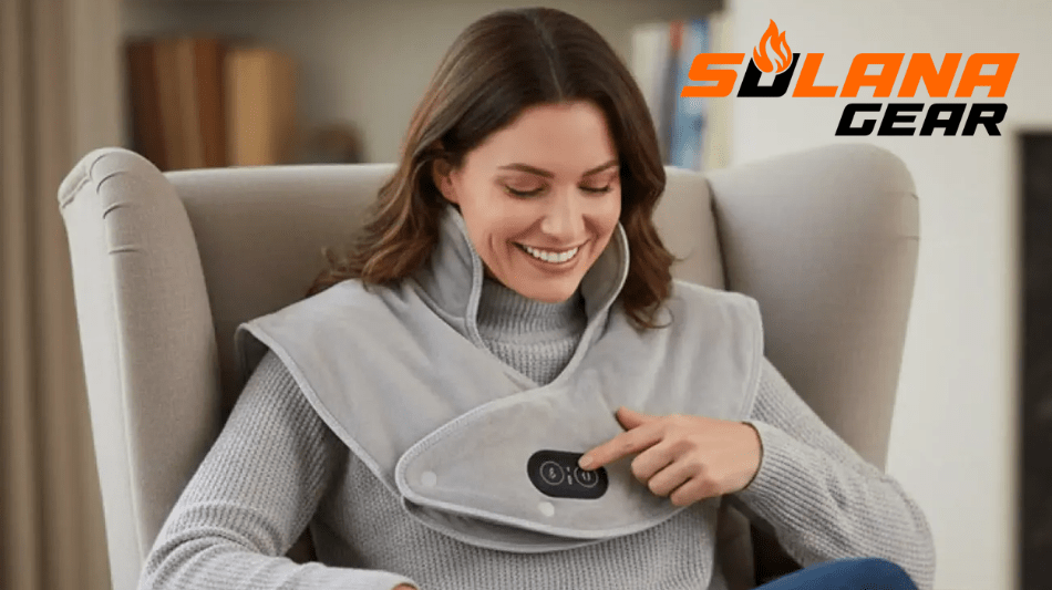 Solana Gear Heat & Massage Neck Wrap