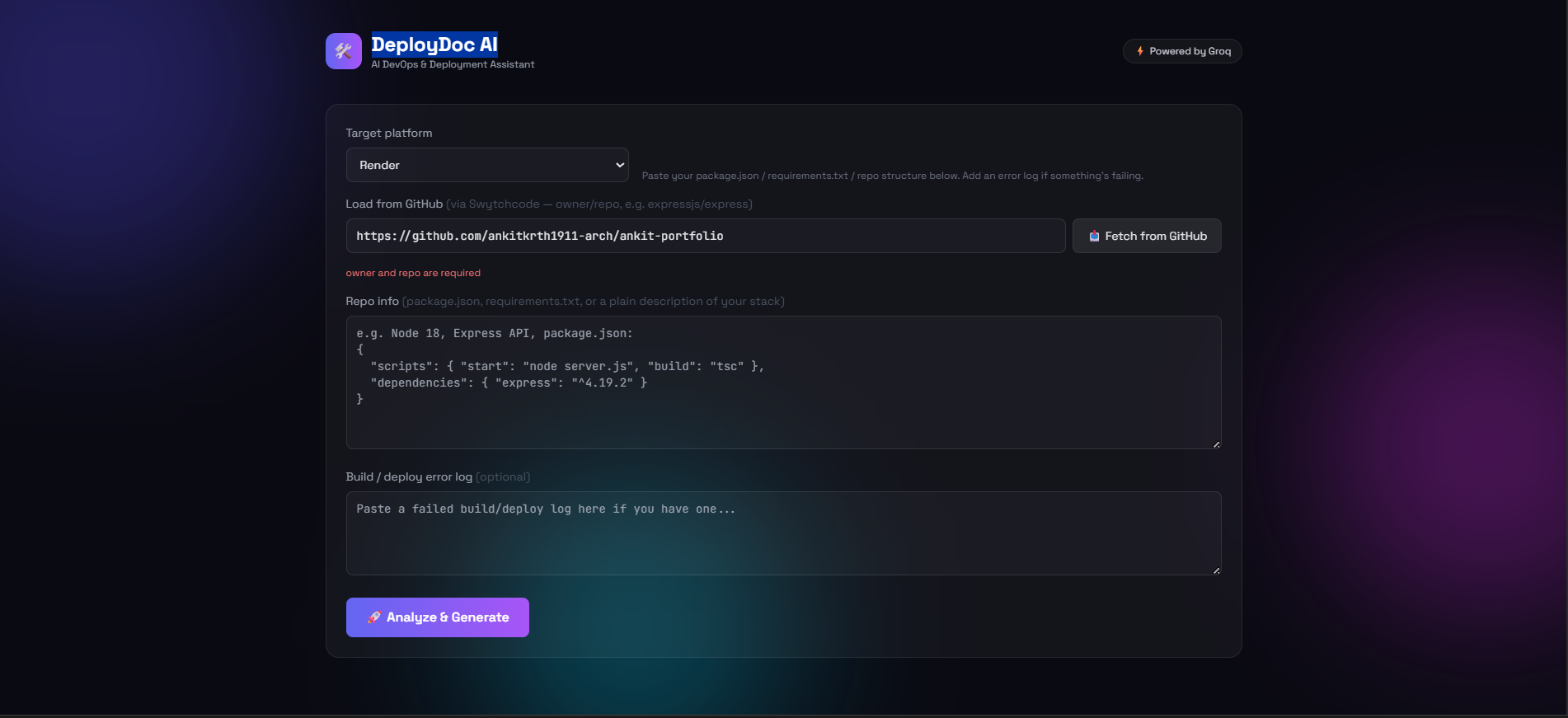DeployDoc AI DeployDoc AI