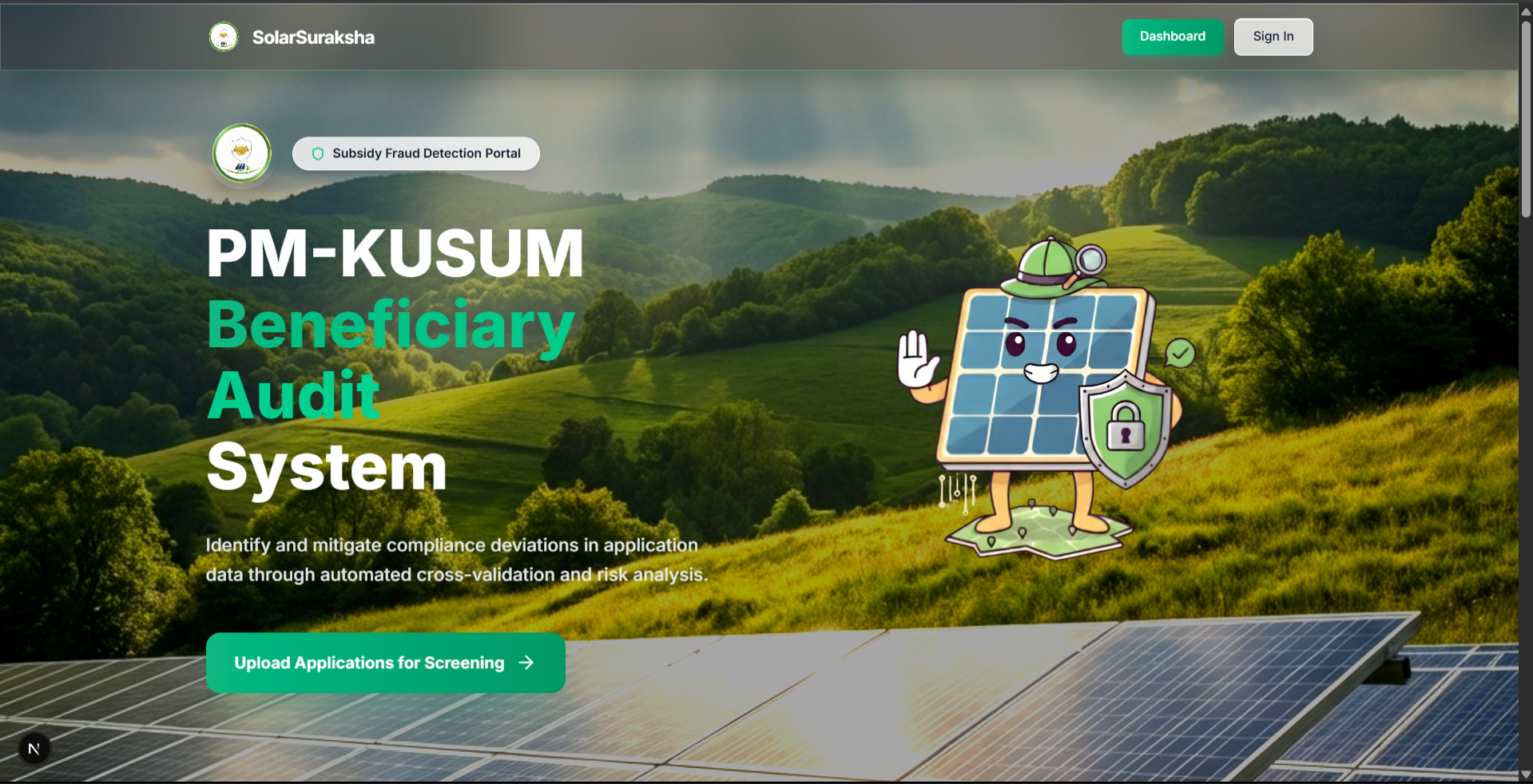 SolarSuraksha(Solar Subsidy Fraud Detector)