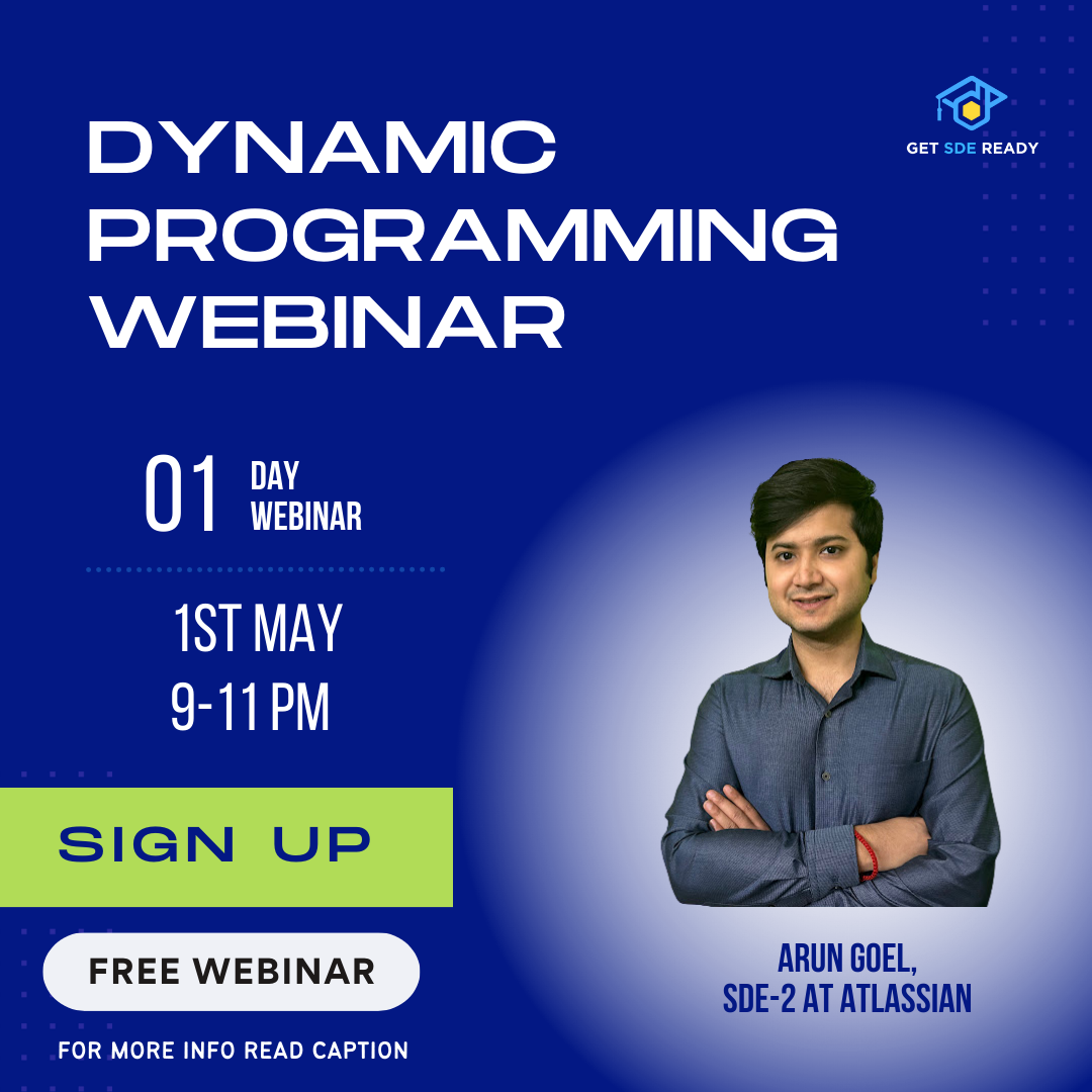 Webinar on Dynamic Programming
