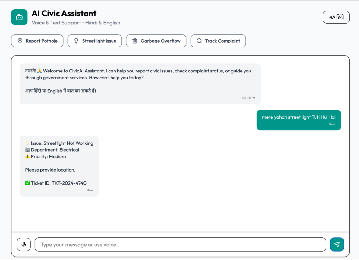 Nagrik – AI Powered Smart Civic Platform