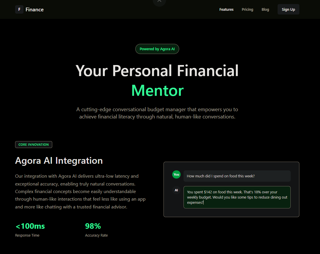 CONVERSATIONAL BUDGET MANAGER