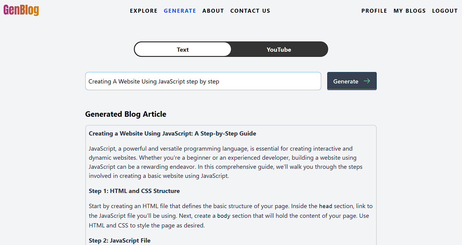 GenBlog 2.0