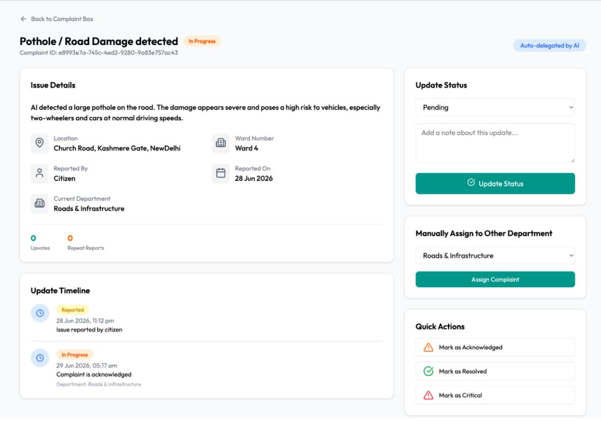 Nagrik – AI Powered Smart Civic Platform
