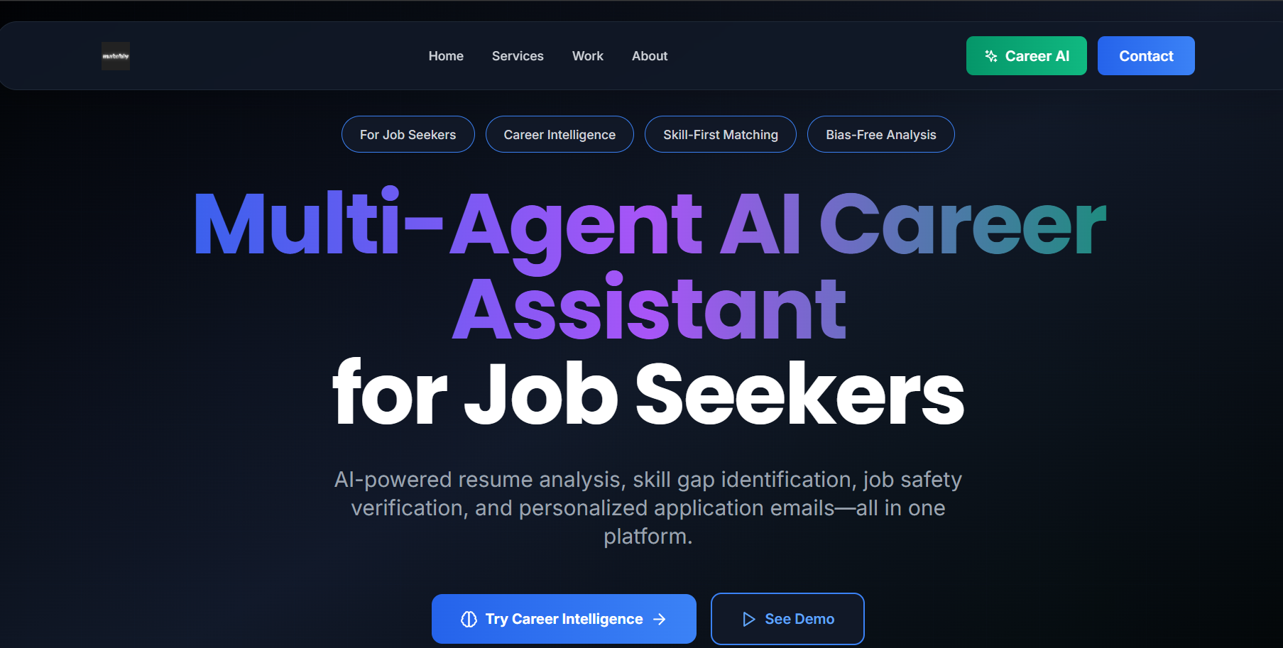 Matchly: Your AI Career Co-Pilot from Discovery to Offer Letter Matchly: Your AI Career Co-Pilot from Discovery to Offer Letter