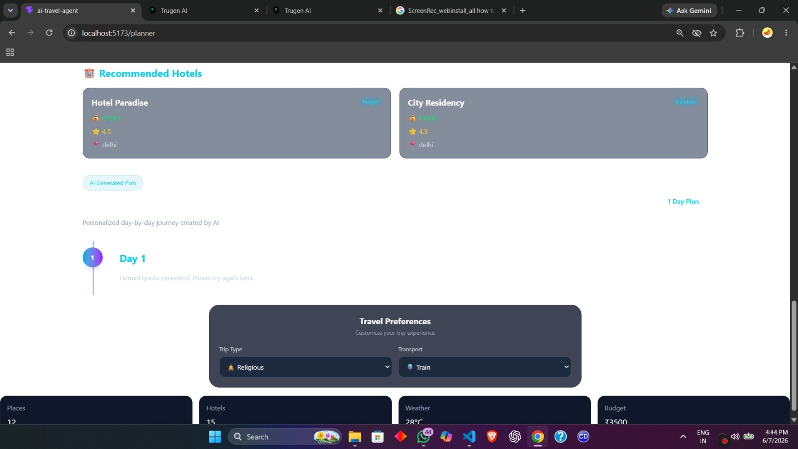 AI Travel Planner