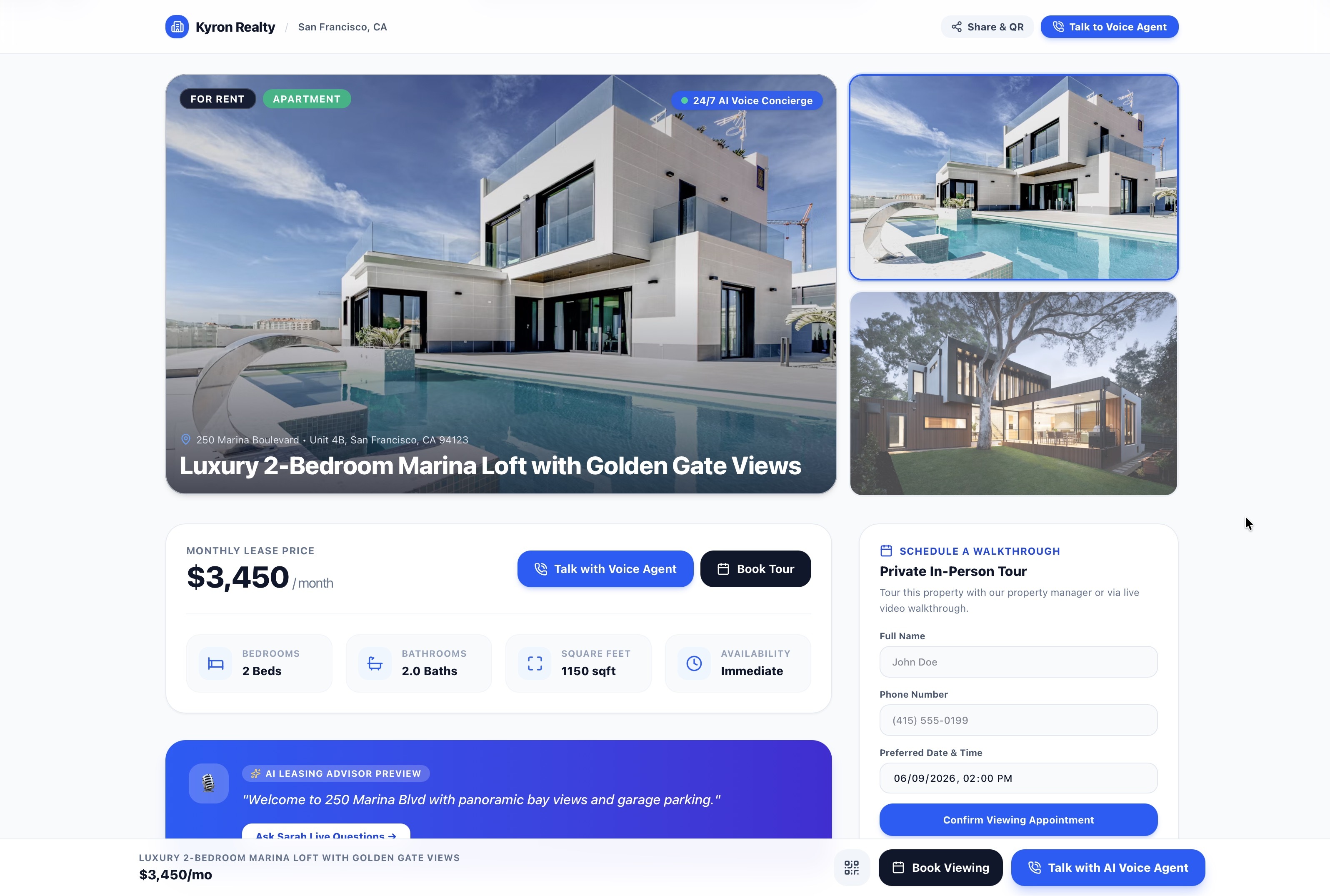 Kyron Realty AI: 24/7 Voice AI Sales & Rental Negotiator Kyron Realty AI: 24/7 Voice AI Sales & Rental Negotiator