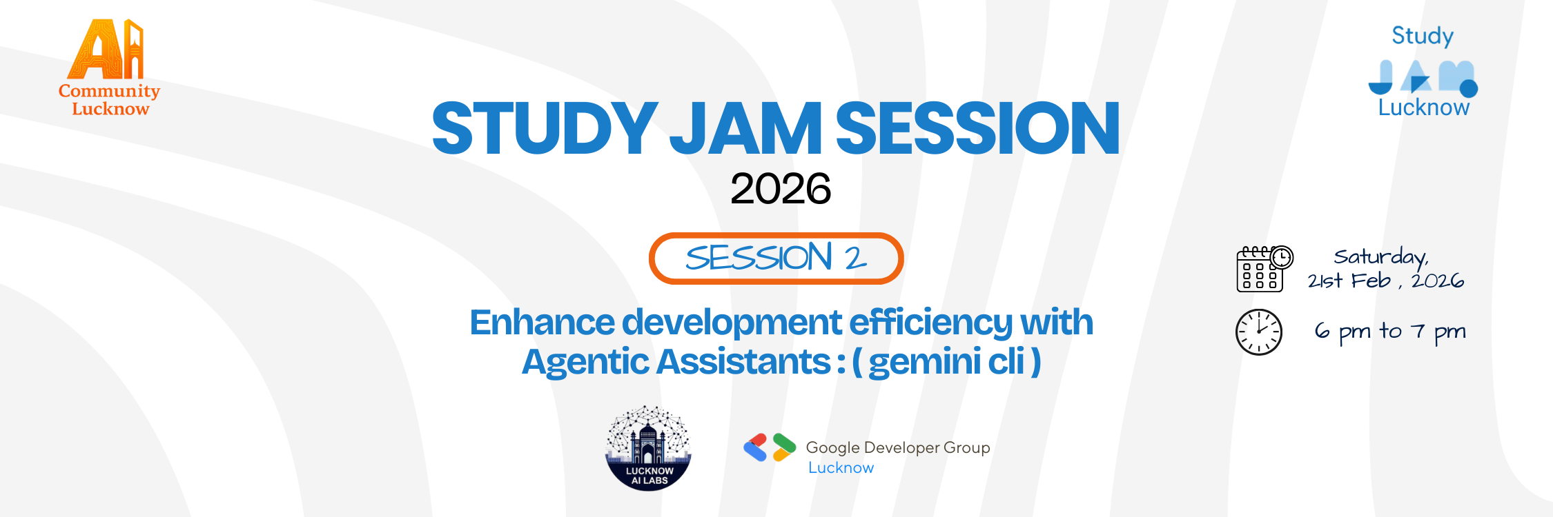 AI Study JAM: Session 2 - Enhance Development Efficiency with Agentic Assistants : (Gemini CLI) AI Study JAM: Session 2 - Enhance Development Efficiency with Agentic Assistants : (Gemini CLI)