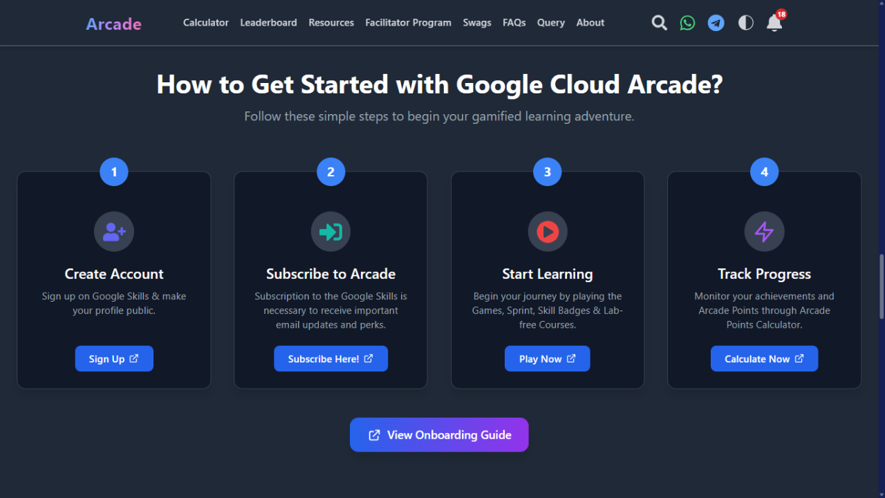 Google Cloud Arcade Points Calculator (2026) – Track Your Progress | Arcade Facilitator Program Google Cloud Arcade Points Calculator (2026) – Track Your Progress | Arcade Facilitator Program