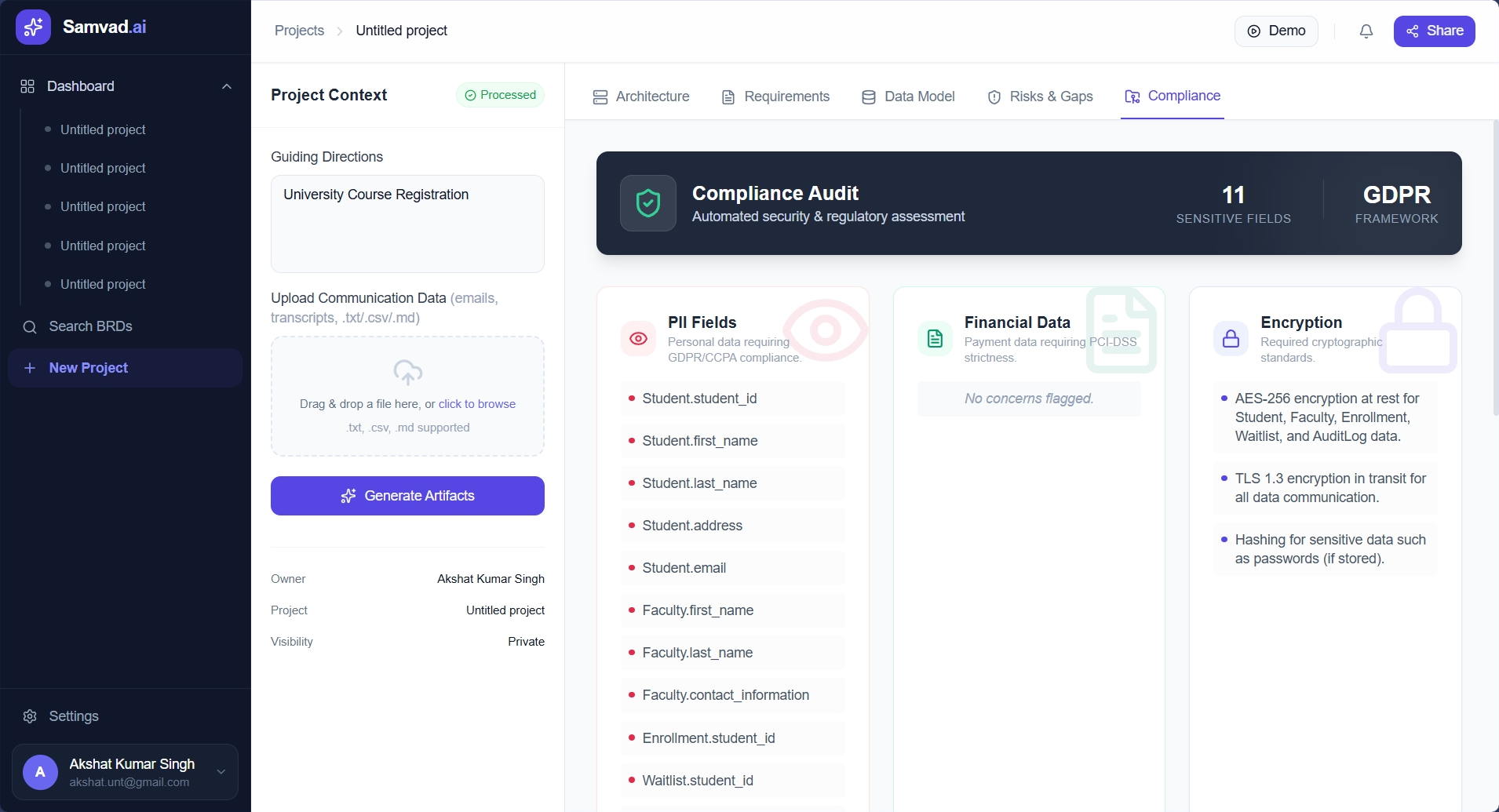 Samvad — AI-Powered BRD Extraction Agent