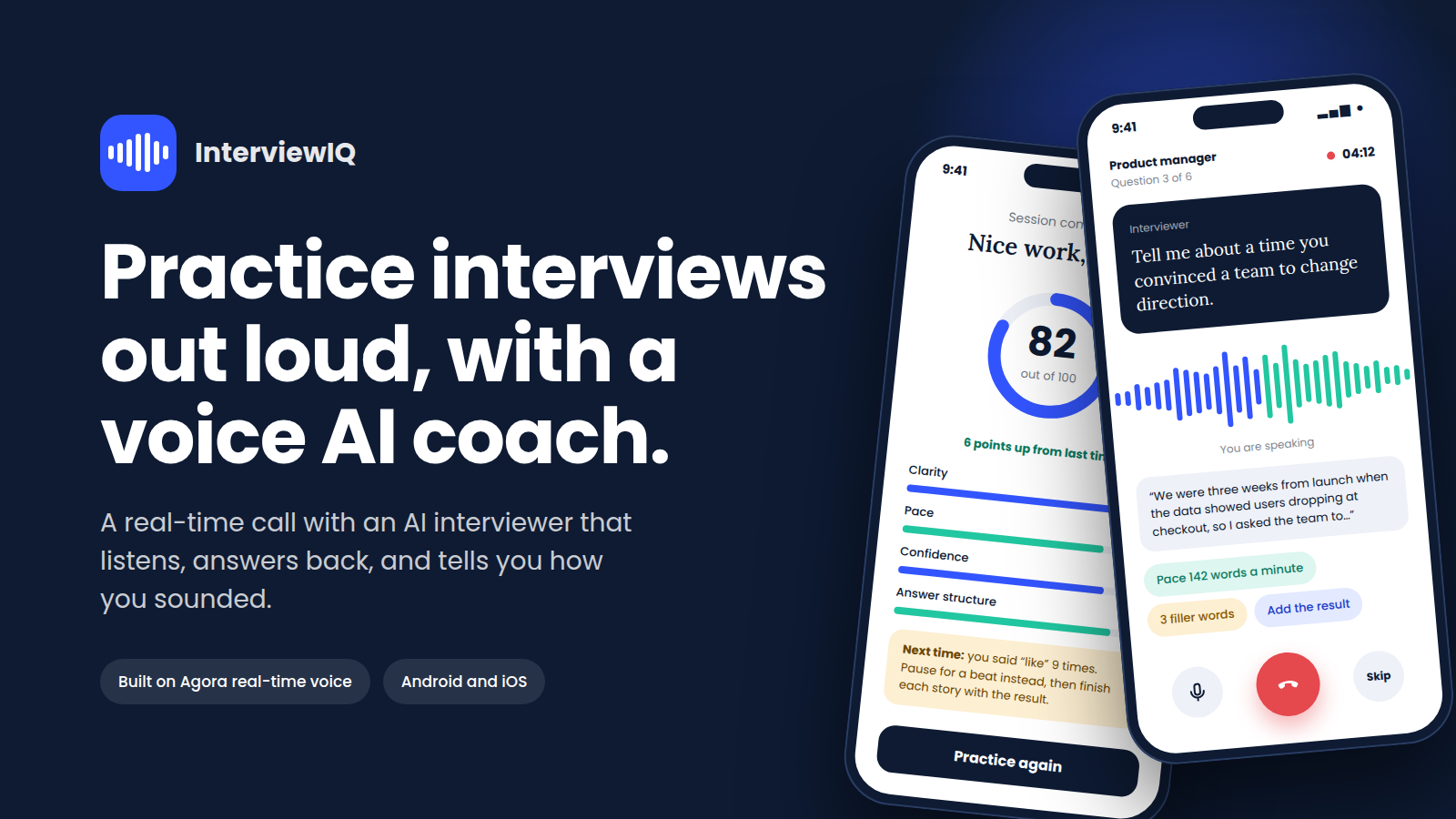 A voice coach for job interviews on mobile. A voice coach for job interviews on mobile.