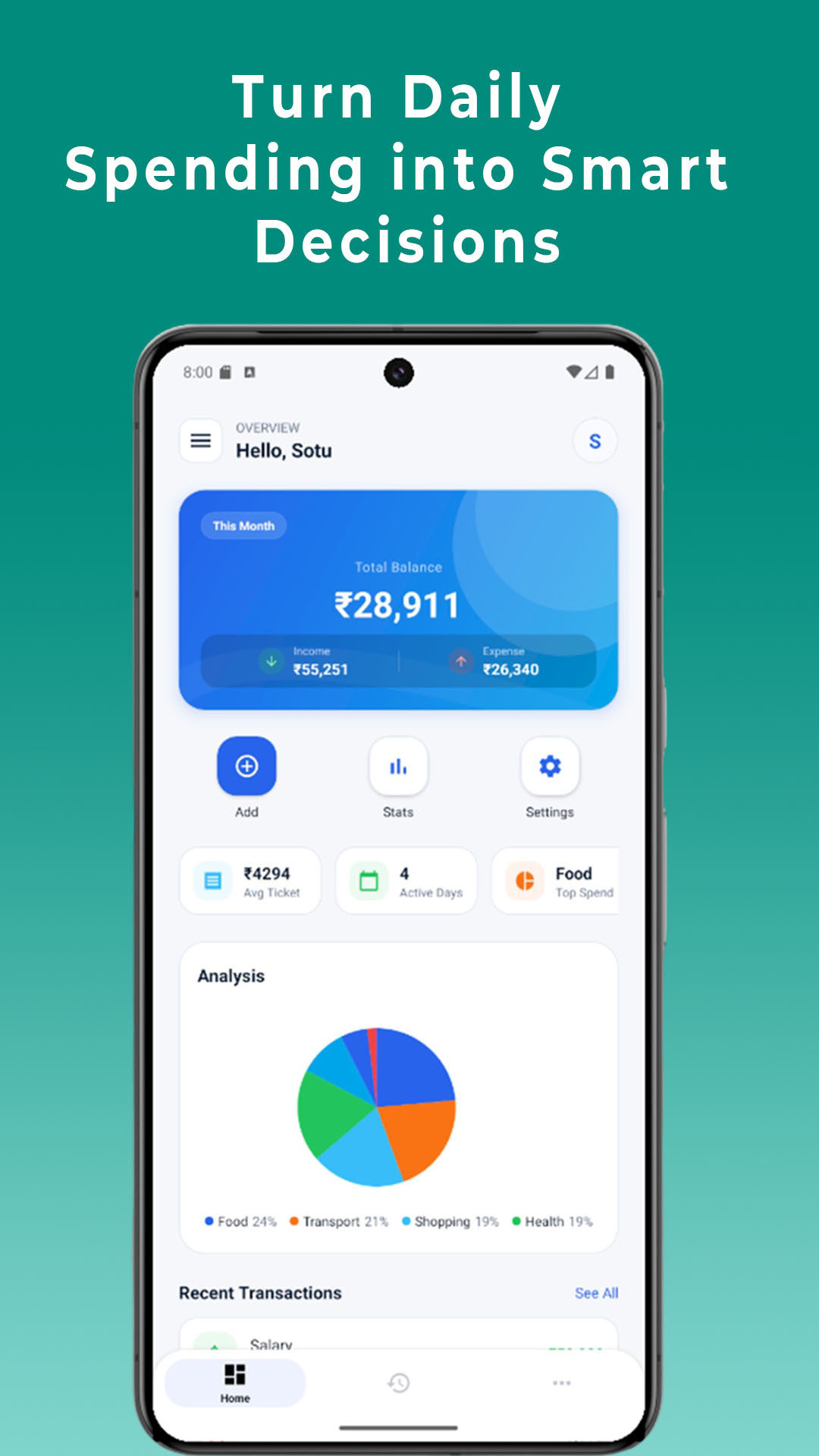 DhanDiary – Offline-First Personal Finance & Expense Tracker