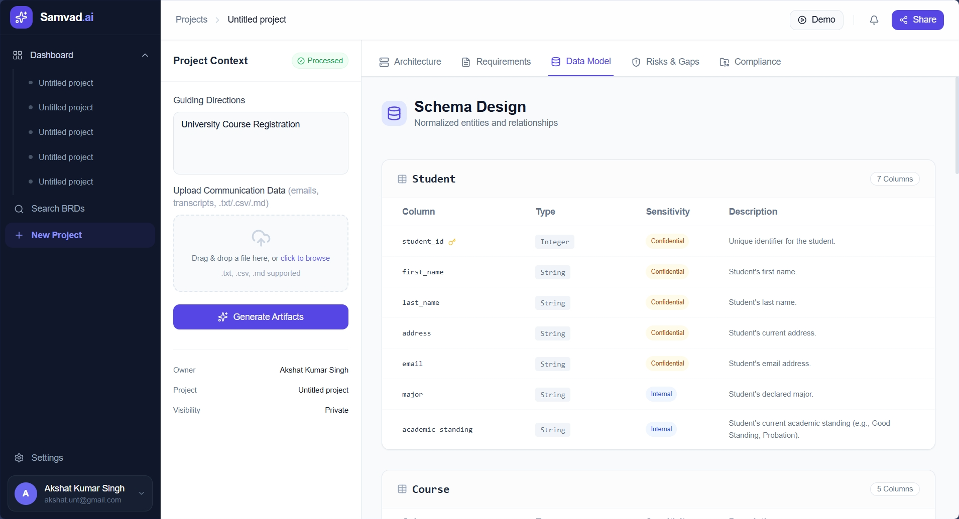 Samvad — AI-Powered BRD Extraction Agent