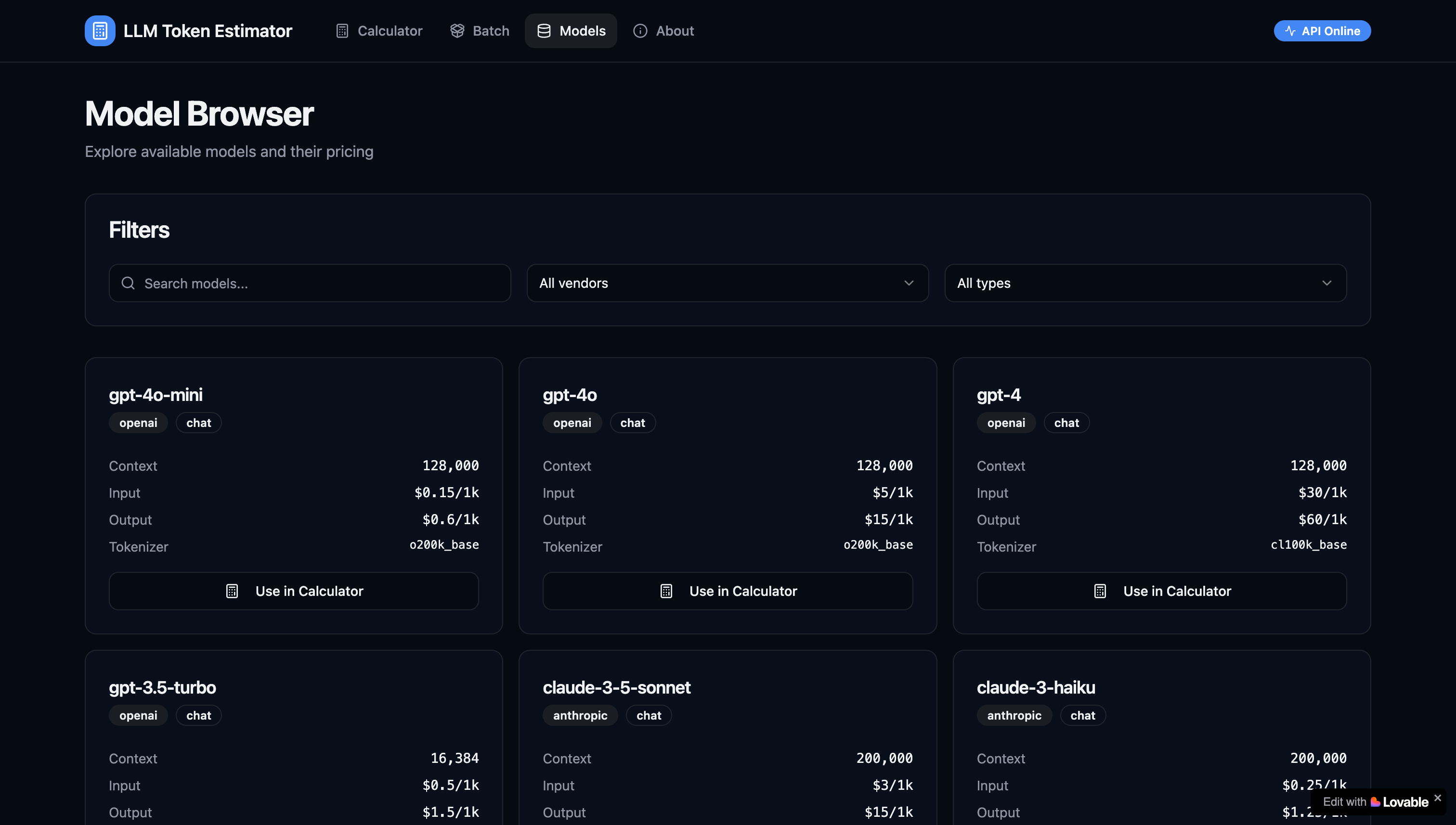 LLM Token Estimator