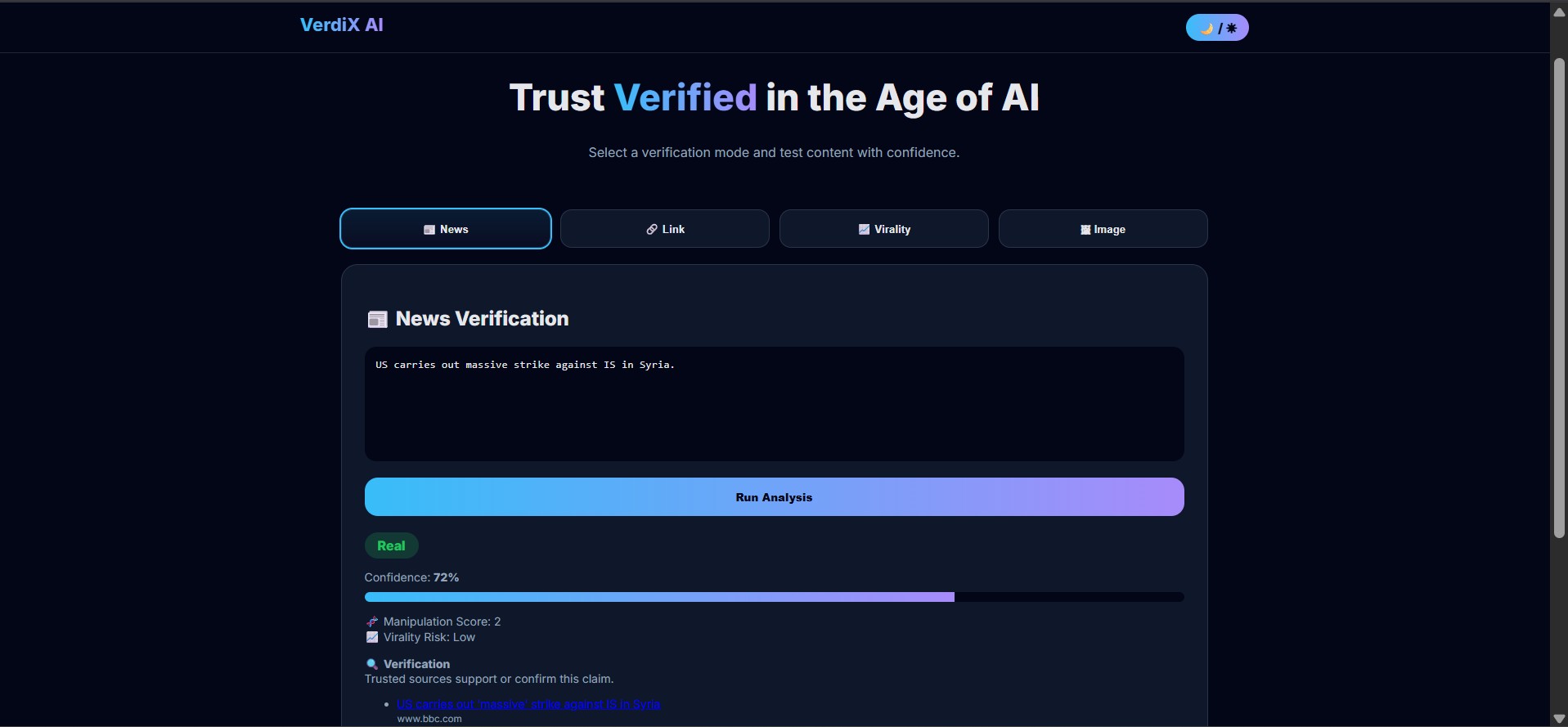 VERDIX AI - AUTHENTICITY ENGINE FOR THE DIGITAL WORLD
