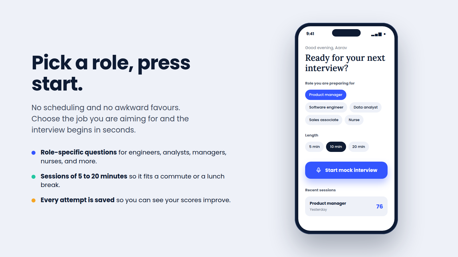 A voice coach for job interviews on mobile. A voice coach for job interviews on mobile.