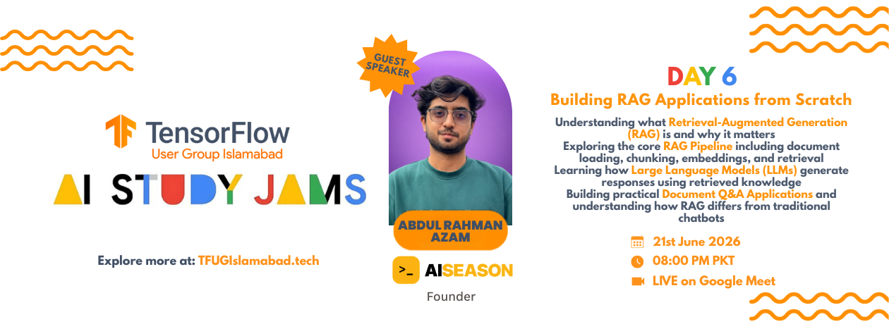 Building RAG Applications from Scratch | AI Study Jams Day 6 Building RAG Applications from Scratch | AI Study Jams Day 6