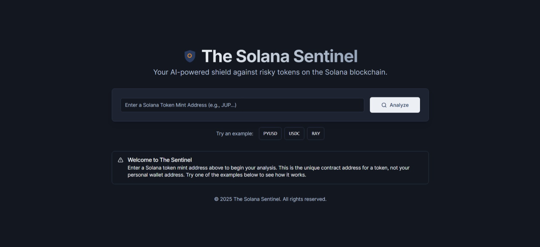 The Solana Sentinel