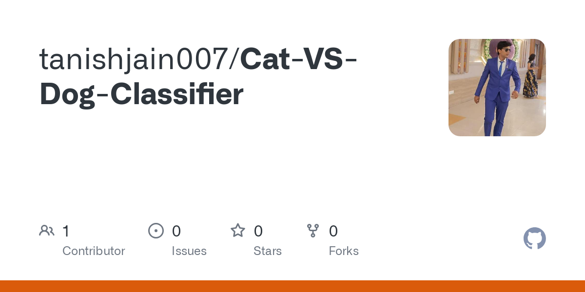 GitHub - tanishjain007/Cat-VS-Dog-Classifier