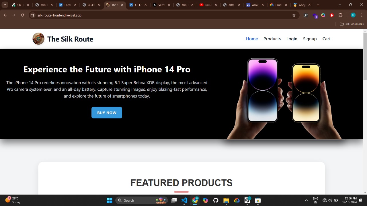 The Silk Route: An E-commerce webapp 