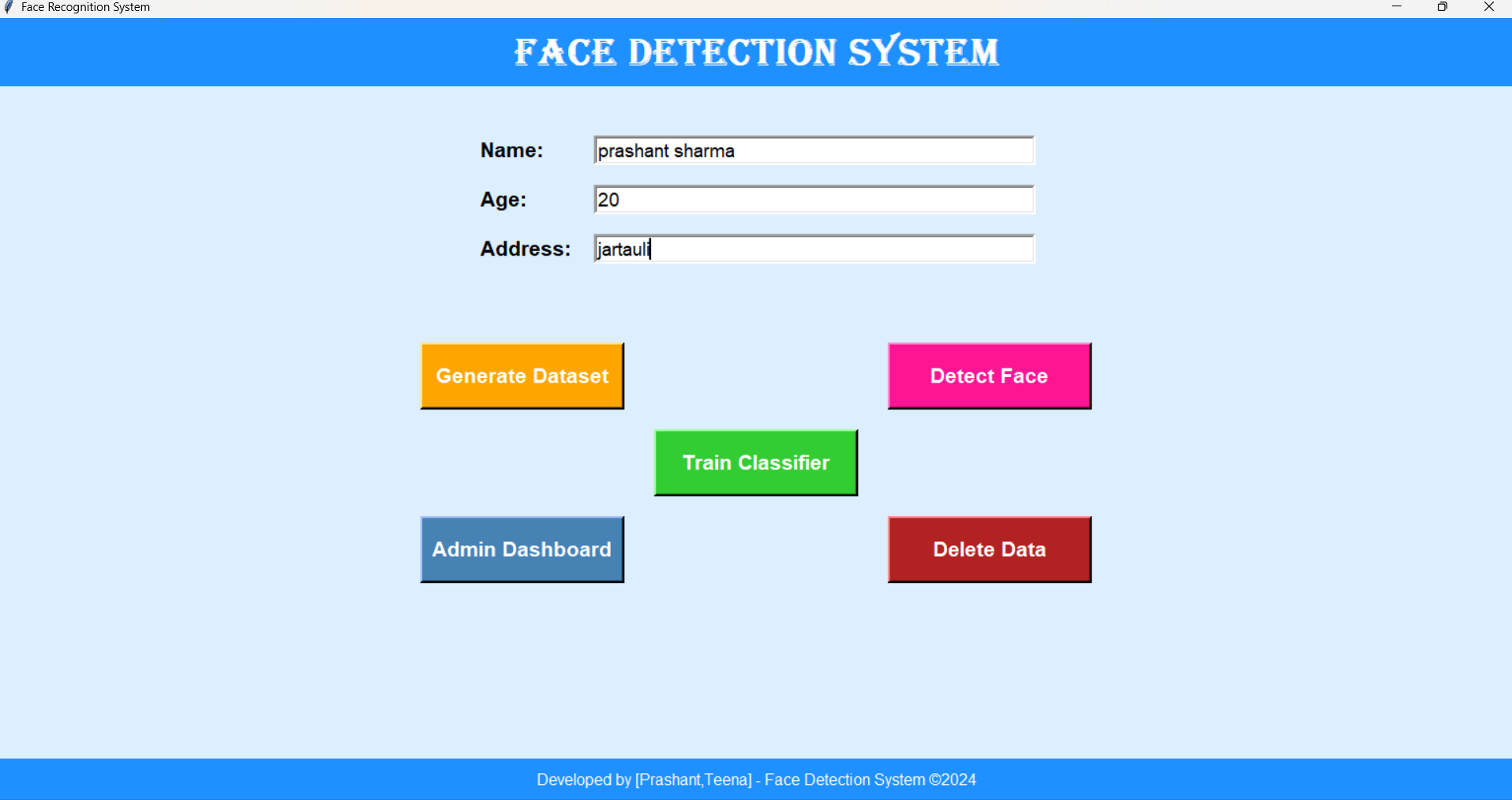 Face Detection System