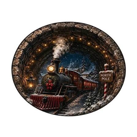 Shirem Christmas 3D Illusion Rug Shirem Christmas 3D Illusion Rug