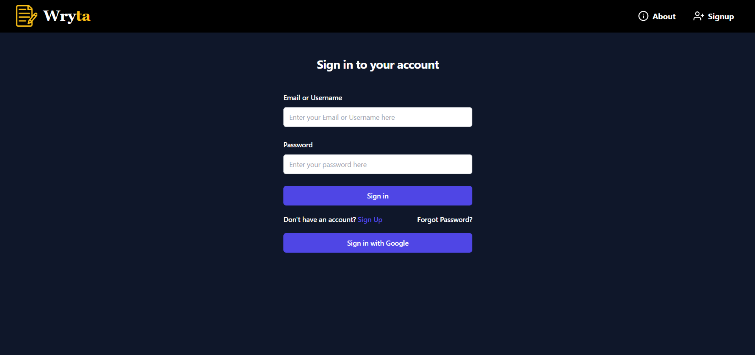 Wryta - Secure Your Notes in the Cloud