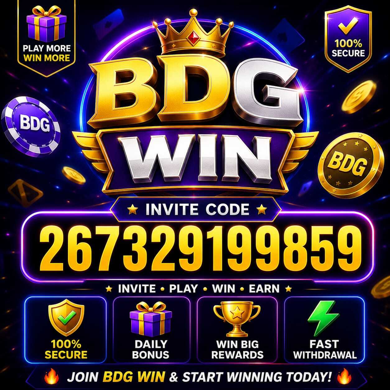 Bdg Win Invite Code 267329199859