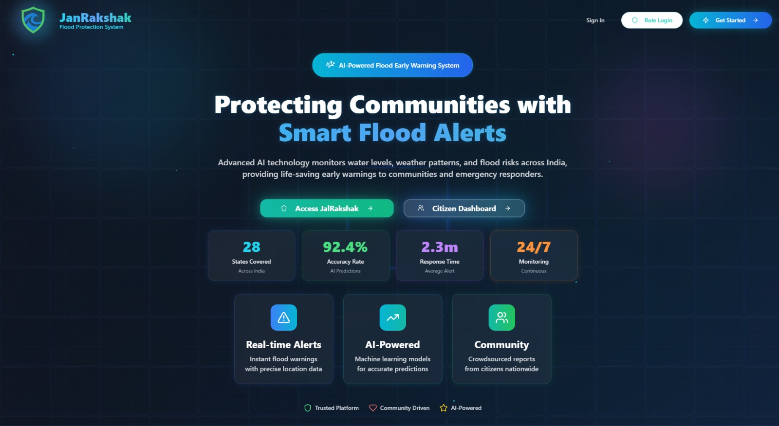 JanRakshak - Intelligent Flood Monitoring & Management System