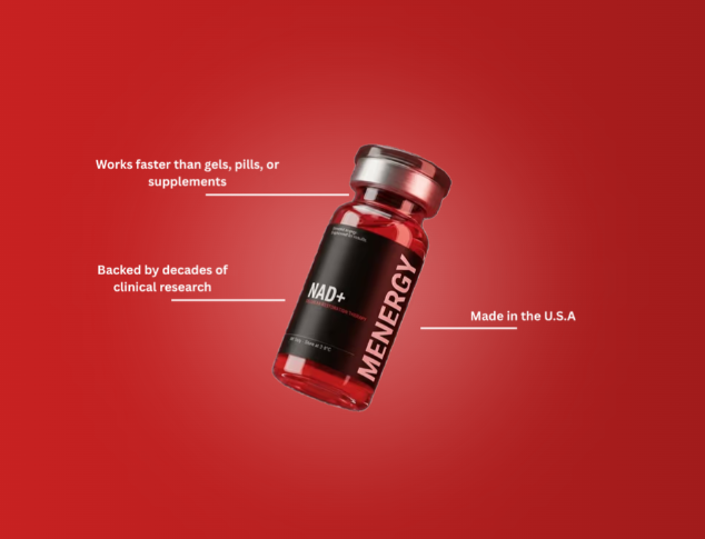 Menergy Meds NAD+ Benefits for Men: Energy, Confidence & Vitality Support Menergy Meds NAD+ Benefits for Men: Energy, Confidence & Vitality Support