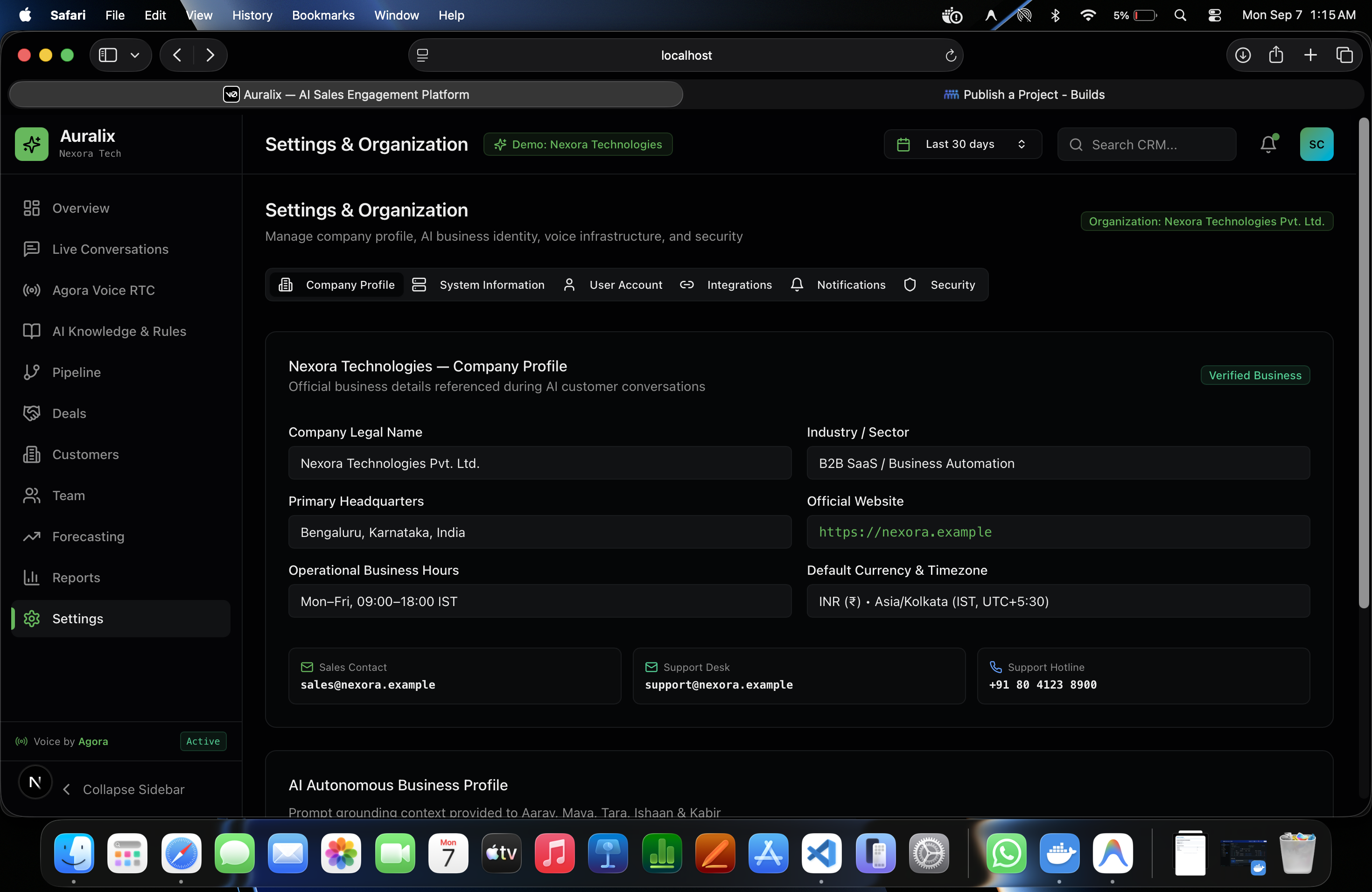 Auralix — AI-Powered Voice Sales & Customer Engagement Platform