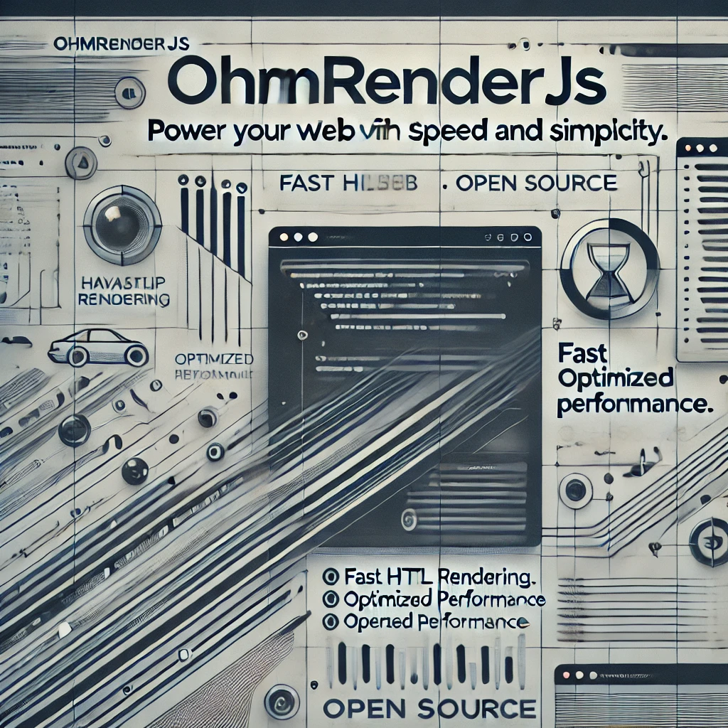ohmRenderJs - A Quick Web Frontend building Library