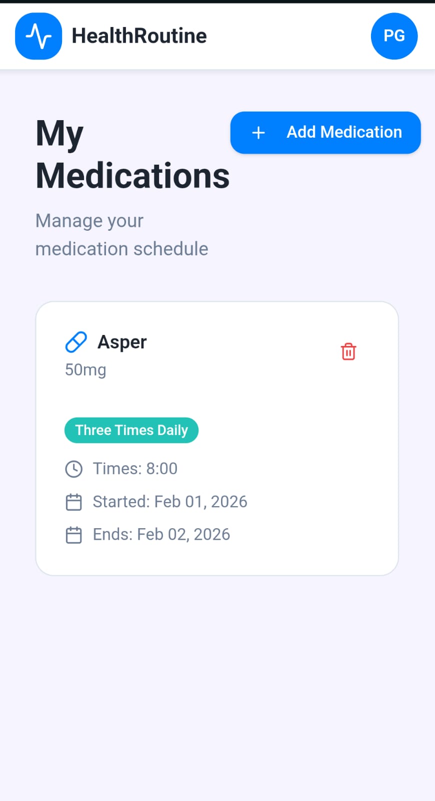 A real-time medication adherence app with persistent alarms, health tracking, and caregiver escalate