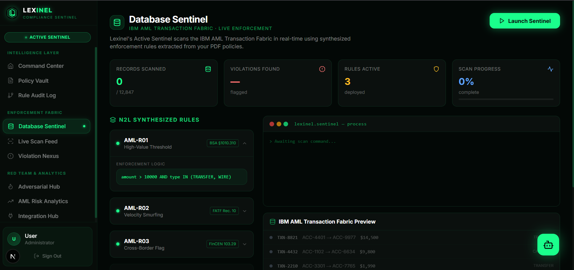 Lexinel - Compliance Sentinel