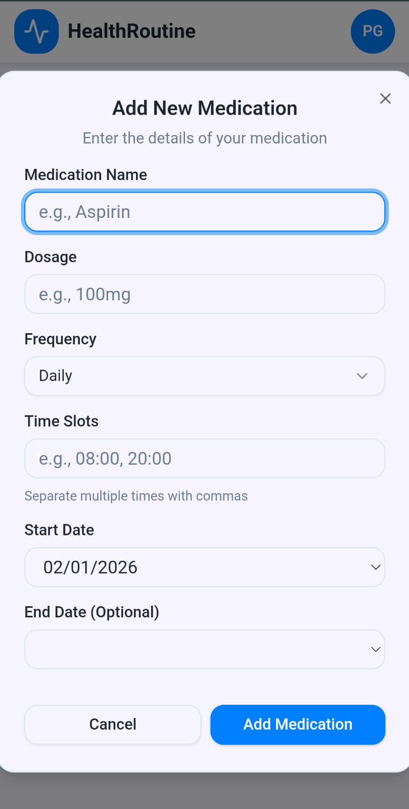 A real-time medication adherence app with persistent alarms, health tracking, and caregiver escalate