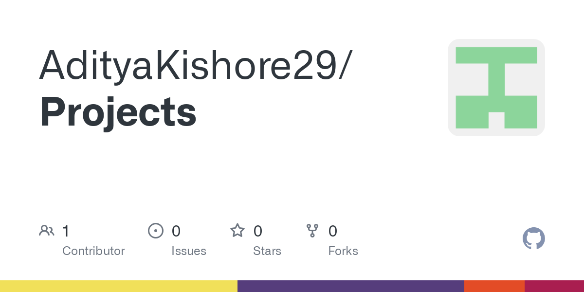 GitHub - AdityaKishore29/Projects