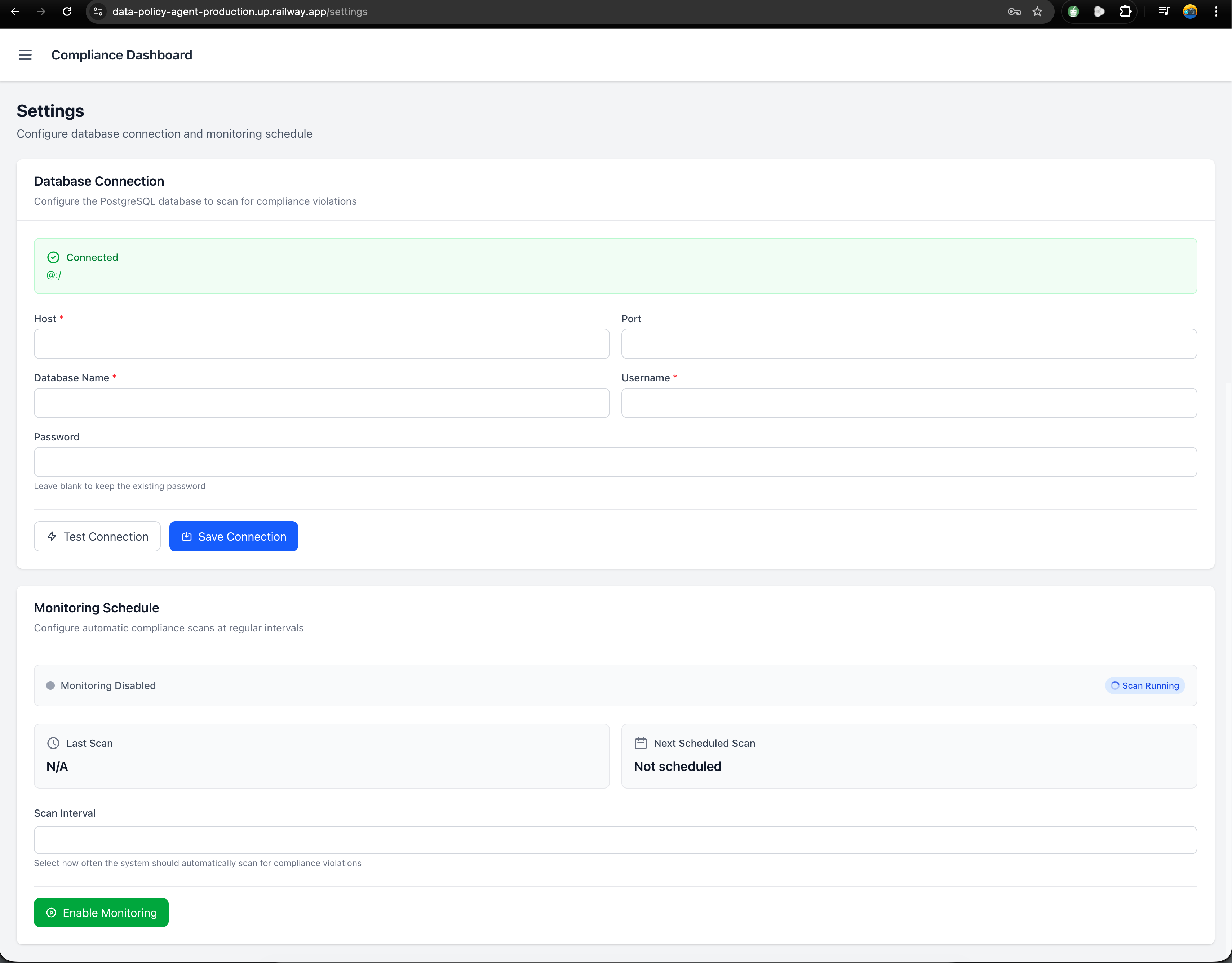 Data Policy Compliance Agent