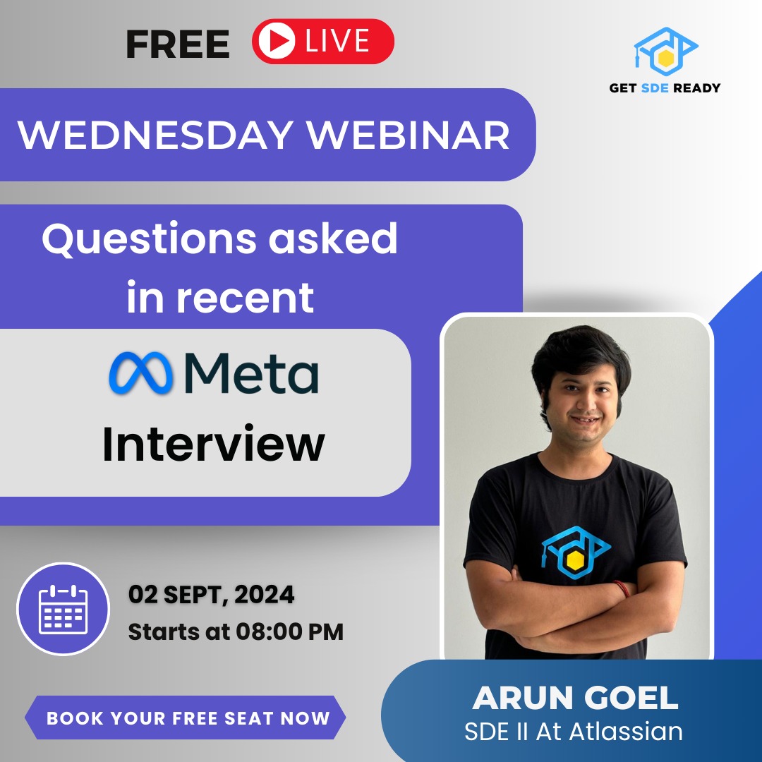 Webinar on Questions asked in Recent Meta Interview