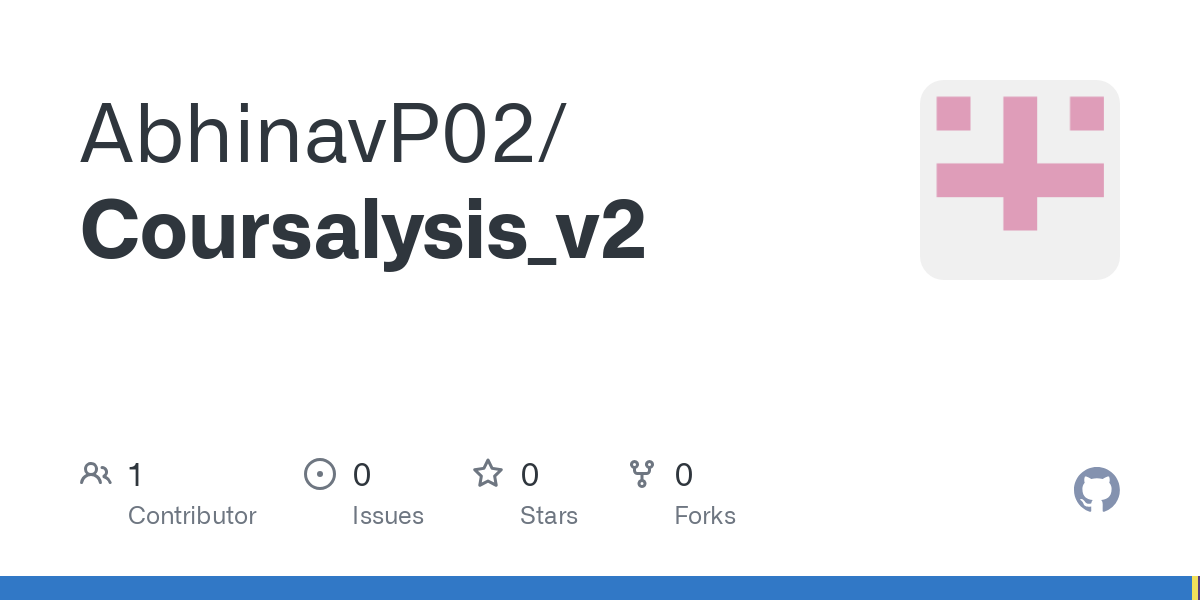 GitHub - AbhinavP02/Coursalysis_v2
